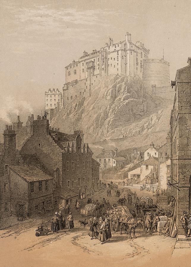 Edinburgh Castle Digital Art by Hulton Archive