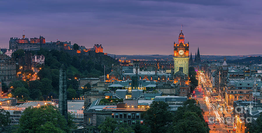 Edinburgh from Calton Hill 2 Photograph by Henk Meijer Photography