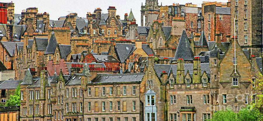 Edinburgh Rooftops 6364 b Photograph by Jack Schultz