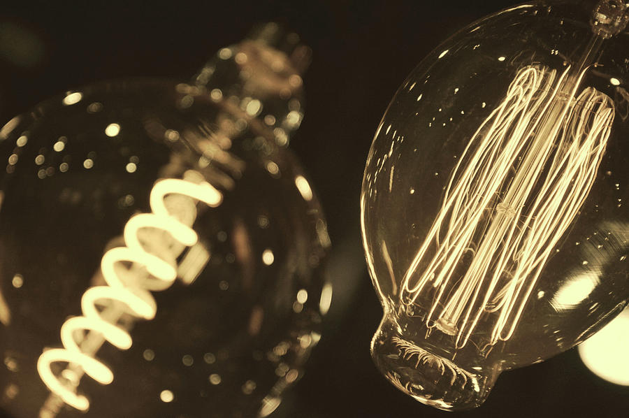 Edison Bulbs Photograph by Jamart Photography