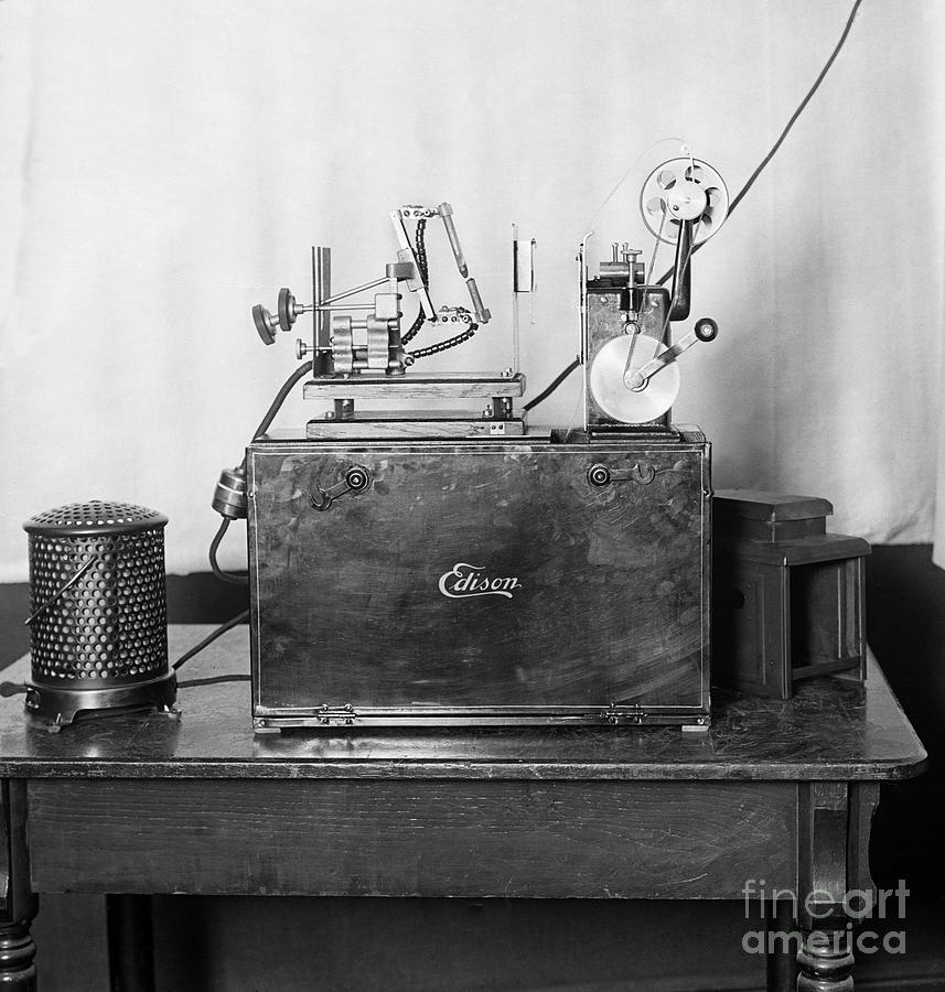 Edisons Early Moving Picture Projector Photograph by Bettmann