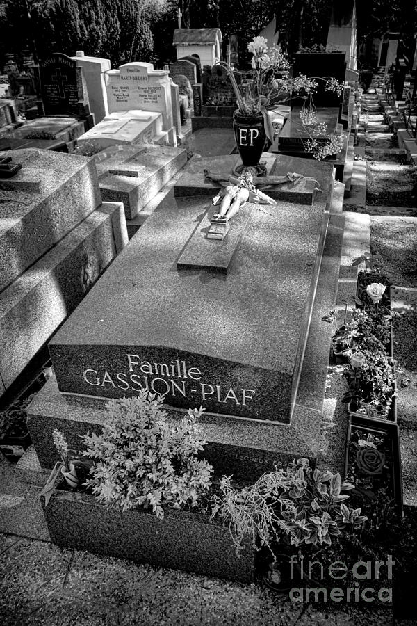 Edith Piaf Grave  Photograph by Olivier Le Queinec