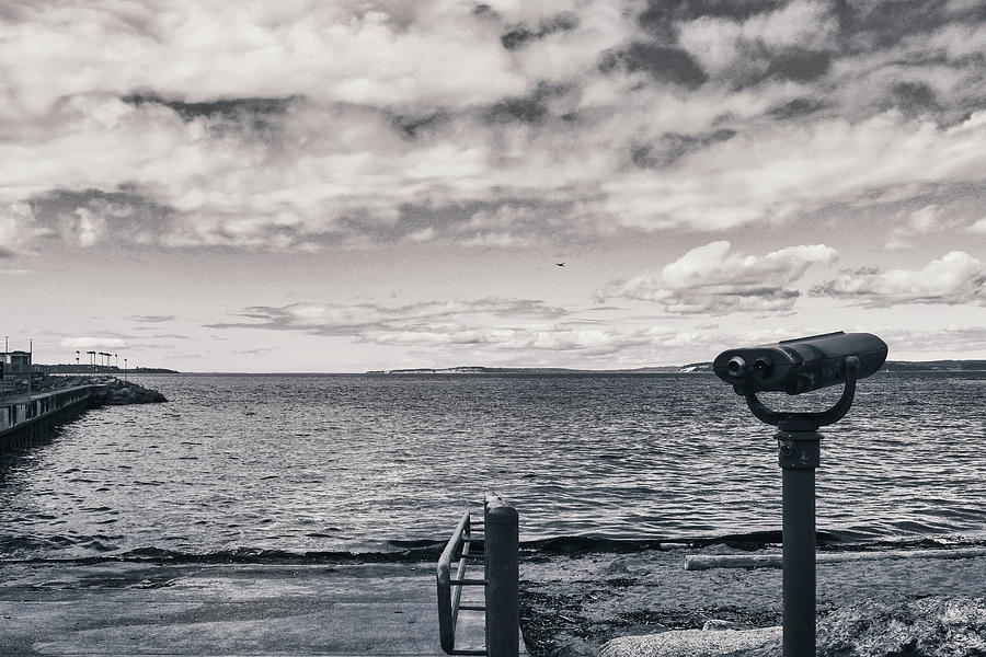 Edmonds Beach in Black and White Photograph by Anamar Pictures
