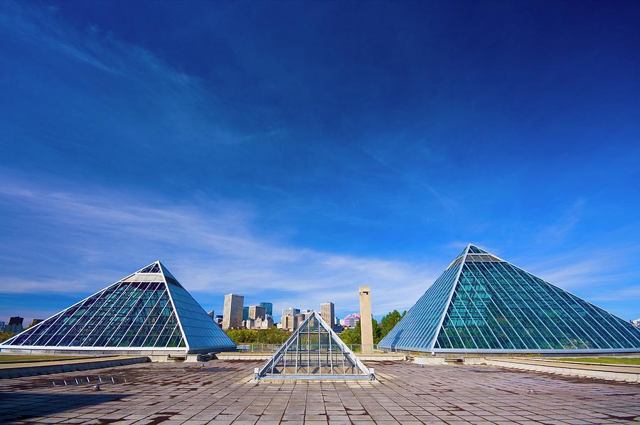 Edmonton Skyline With Pyramids In Front Photograph by Design Pics