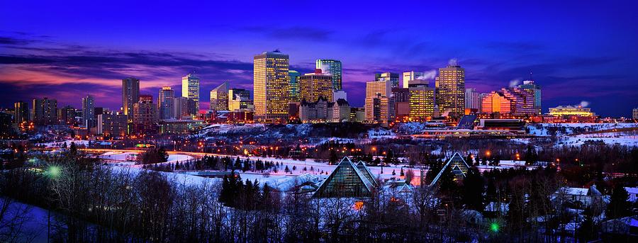 Edmonton Winter Skyline Photograph by Designpics
