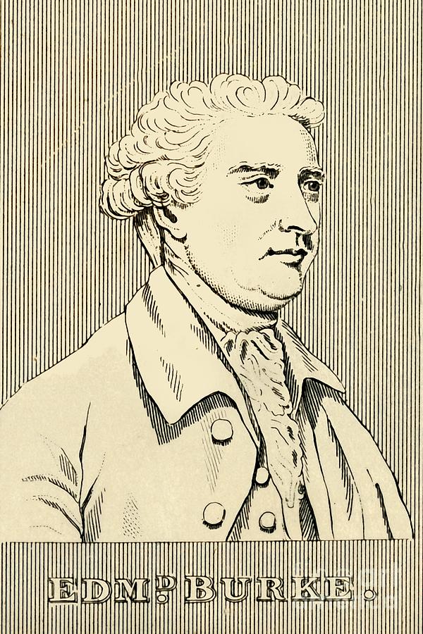 Edmund Burke Drawing by Print Collector