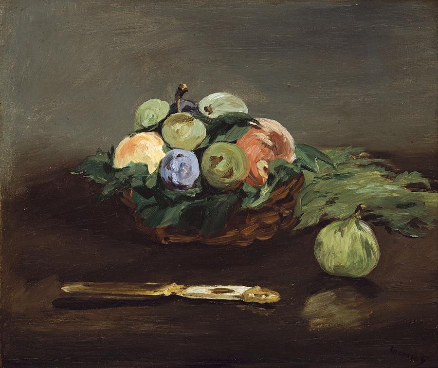 Edouard Manet - Basket Of Fruit  C.1864 Painting