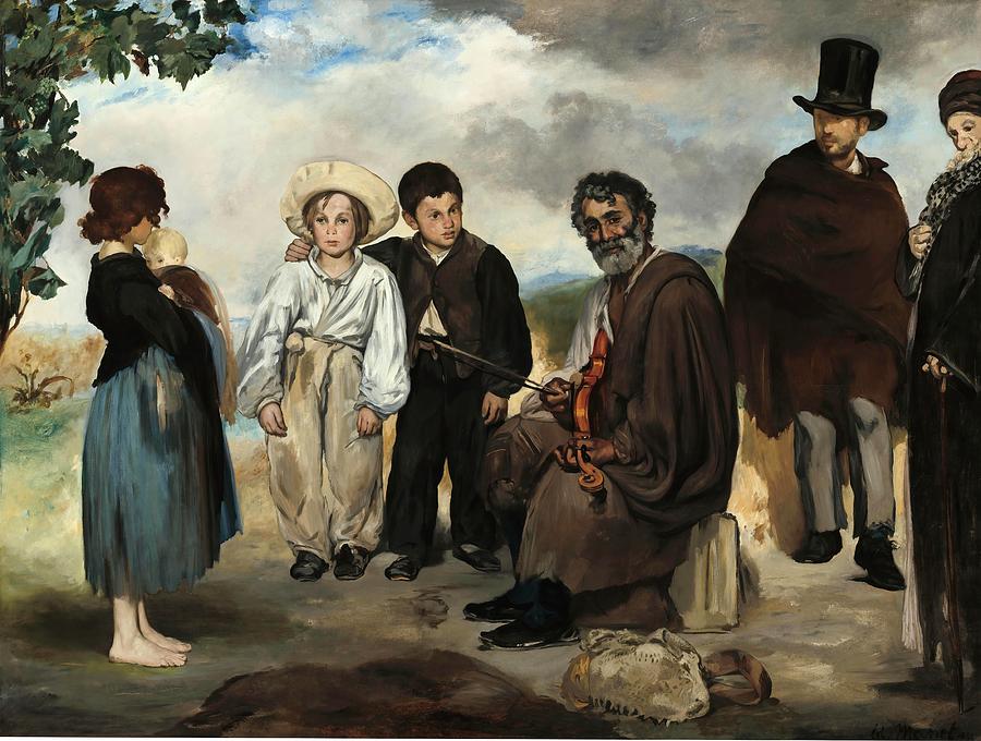 EDOUARD MANET The Old Musician, 1862. Oil on canvas. Painting by Edouard Manet