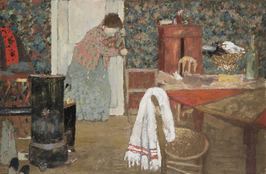  Edouard Vuillard   1868-1940  The sweeper, 346 rue Saint-Honore Painting by Celestial Images