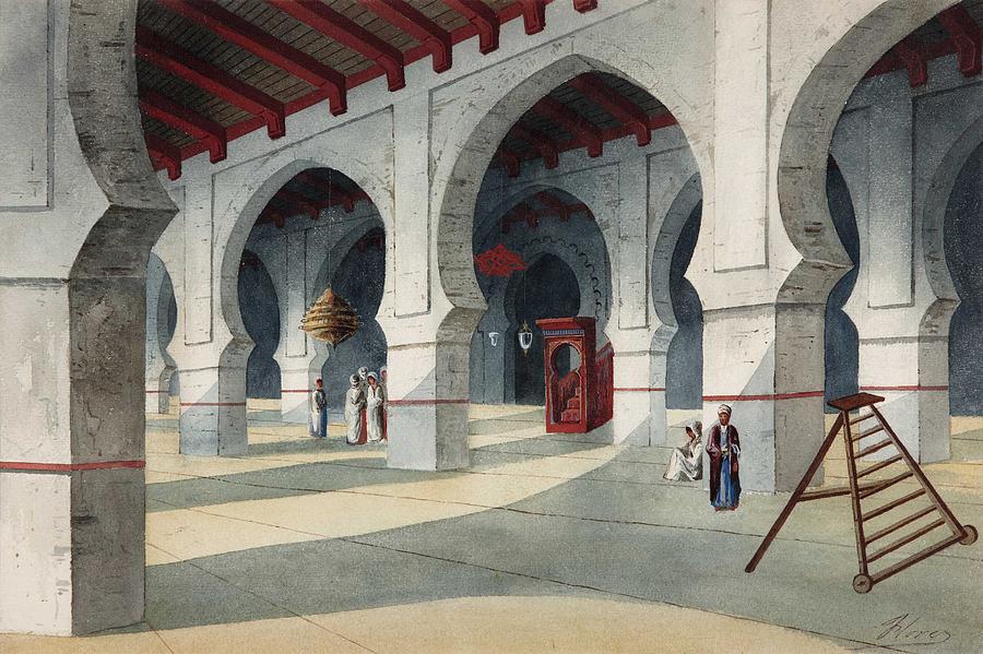 Architecture Painting - Eduardo Florez Ibanez Great Mosque by Eduardo Florez Architecture Painting - Eduardo Florez Ibanez Great Mosque by Eduardo Florez