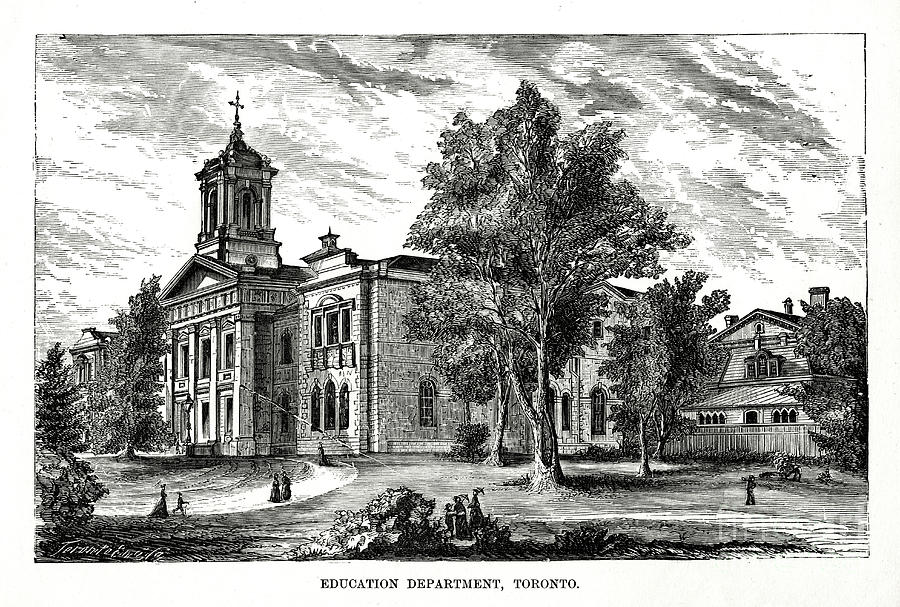 Education Department, Toronto, Ontario Drawing by Print Collector