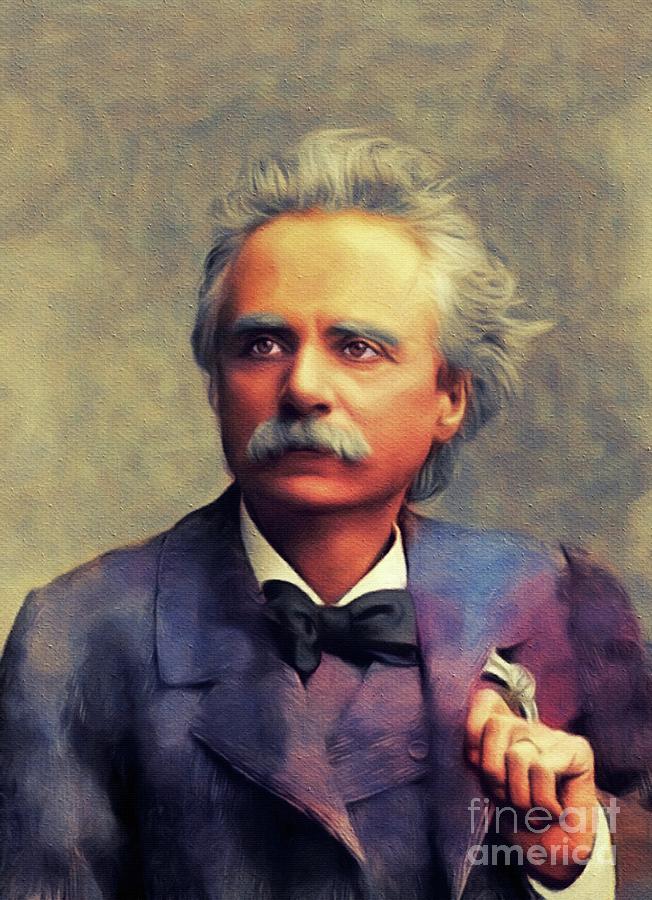 Edvard Grieg, Music Legend Painting by Esoterica Art Agency