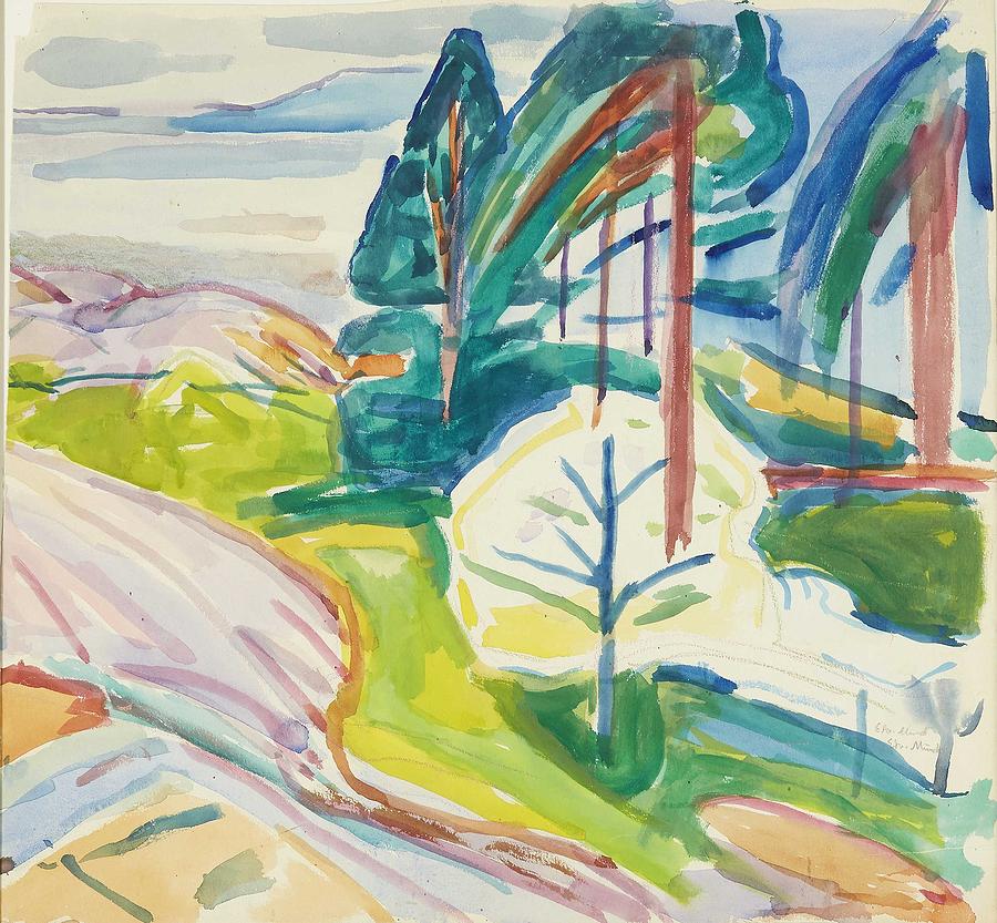 edvard munch trees