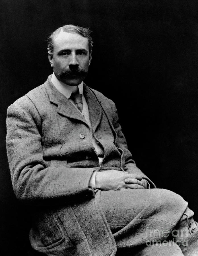 Edward Elgar, at time of writing Gerontius, English composer  Photograph by English School