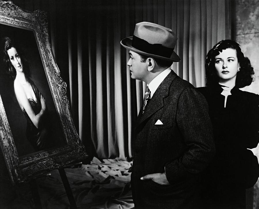 EDWARD G. ROBINSON and JOAN BENNETT in THE WOMAN IN THE WINDOW -1944-. Photograph by Album