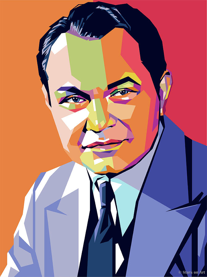 Hollywood Painting - Edward G. Robinson by Movie World Posters