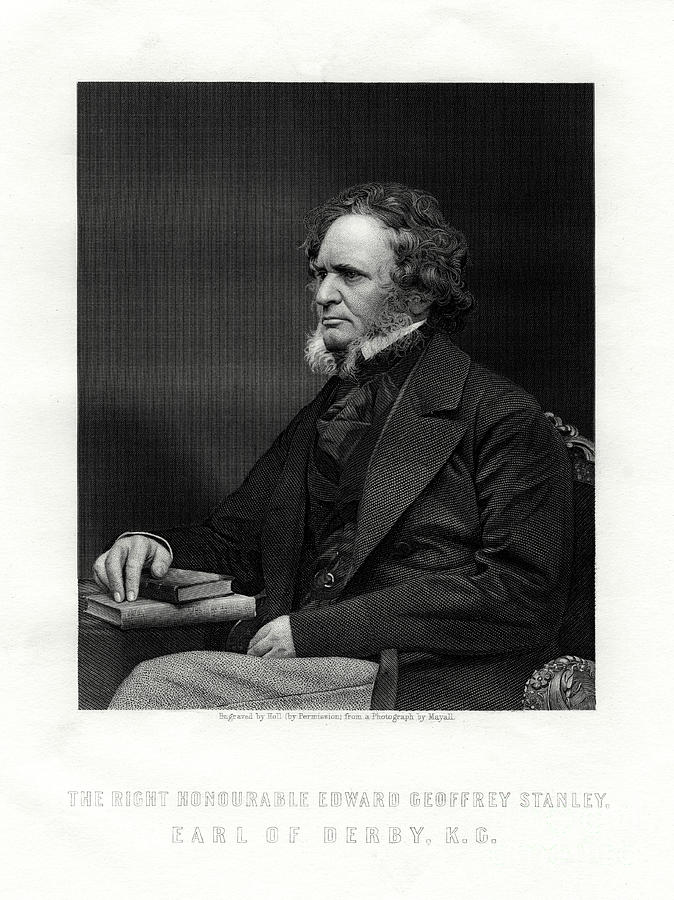 Edward Geoffrey Smith-stanley, 14th Drawing by Print Collector