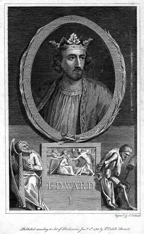 Edward I Of England, 1788.artist J Drawing by Print Collector