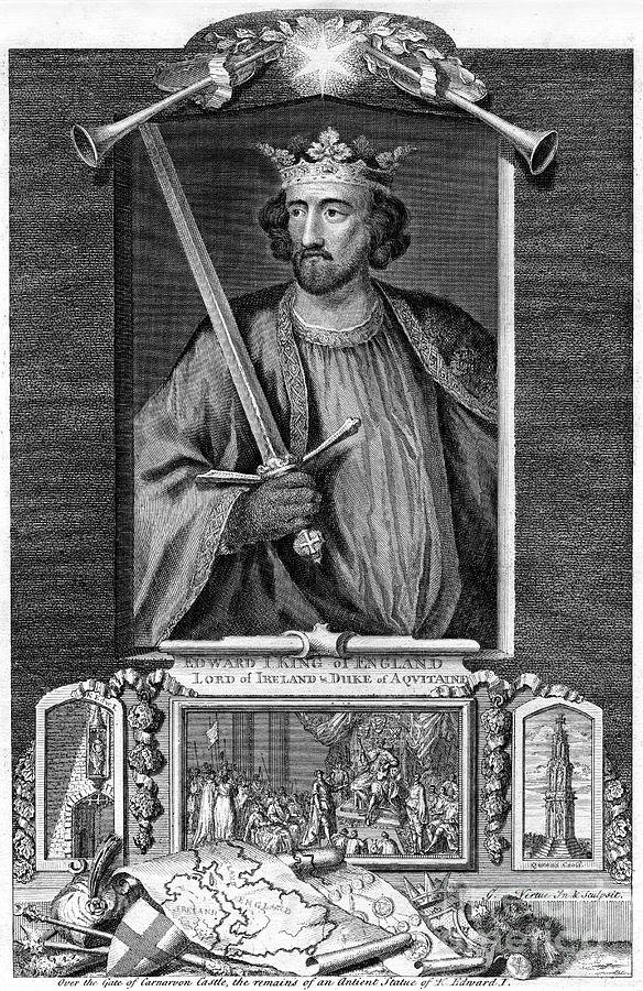 Edward I Of England, 18th Century Drawing by Print Collector