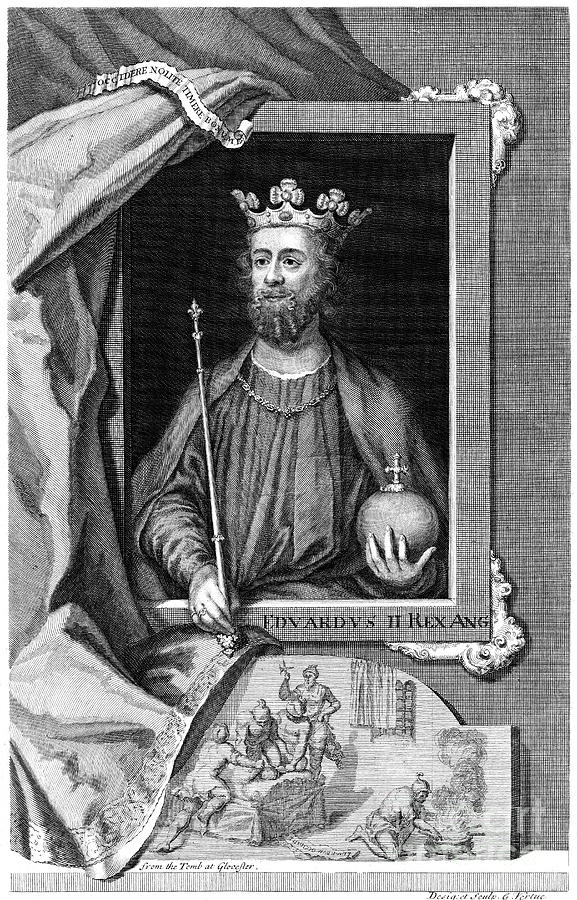 Edward II Of England. 18th Drawing by Print Collector