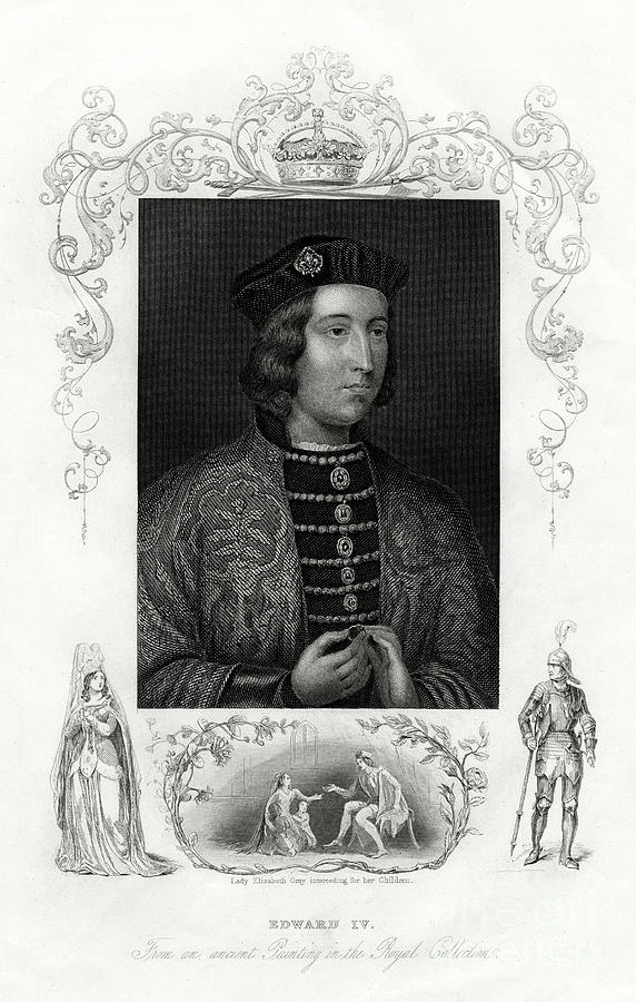Edward Iv, King Of England, 1860 Drawing by Print Collector