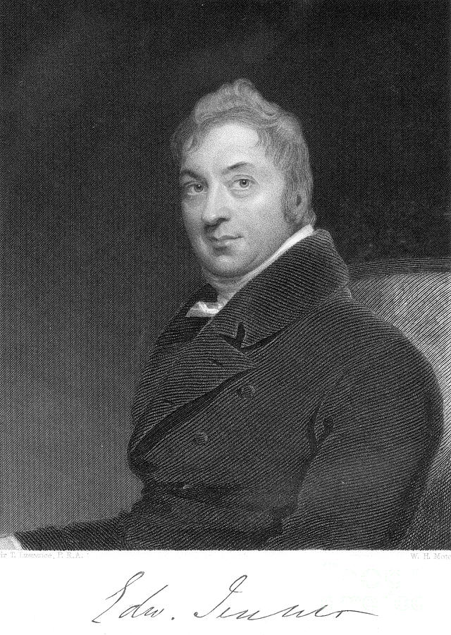 Edward Jenner, English Physician, 1800 Drawing by Print Collector