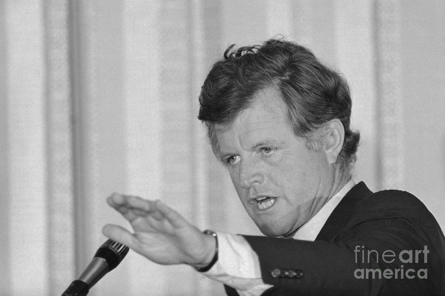 Edward M. Kennedy Expressing No Deal Photograph by Bettmann
