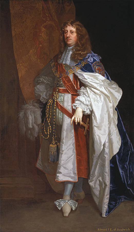 Edward Montagu the First Earl of Sandwich - By Peter Lely Painting by War Is Hell Store