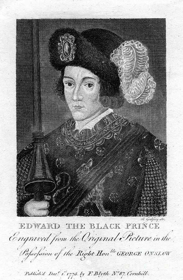 Edward, The Black Prince, 1775.artist Drawing by Print Collector