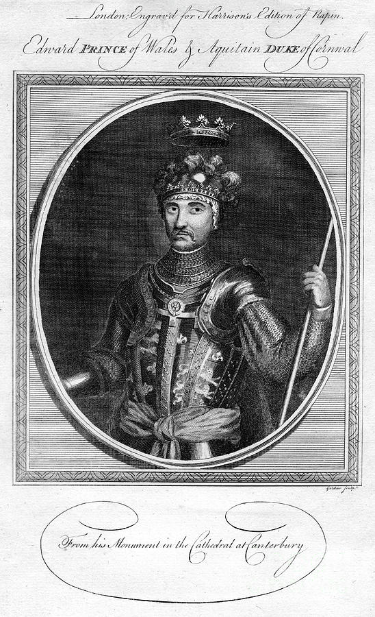 Edward, The Black Prince, 1786.artist Drawing by Print Collector