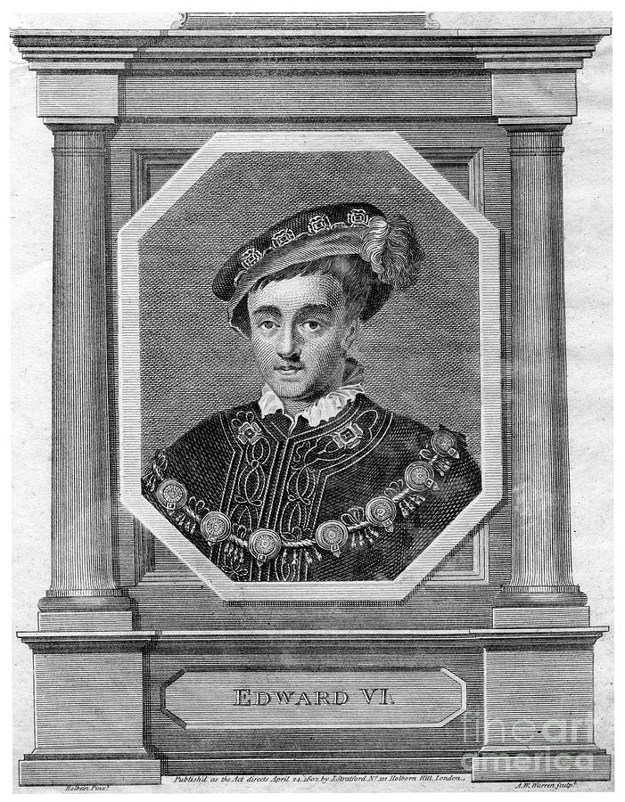 Edward Vi, King Of England, 1802.artist Drawing by Print Collector