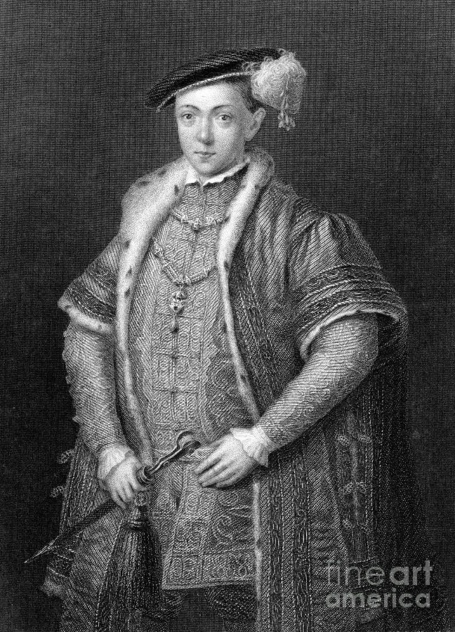 Edward Vi, King Of England, 19th Drawing by Print Collector