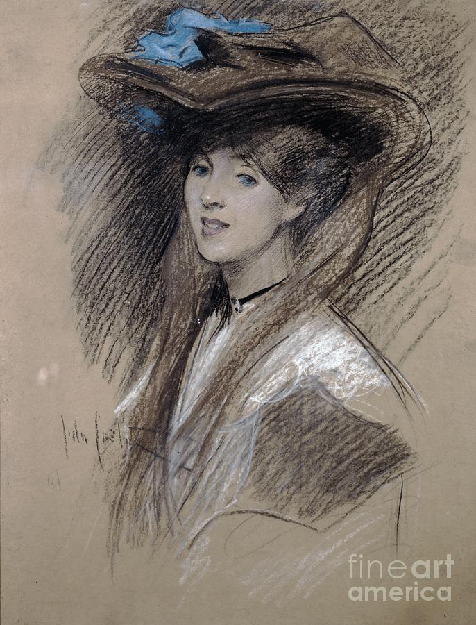 Edwardian Lady Drawing by English School - Fine Art America