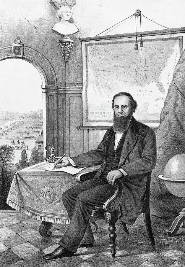Edwin M. Stanton, Lincolns Secretary Photograph by Science Source