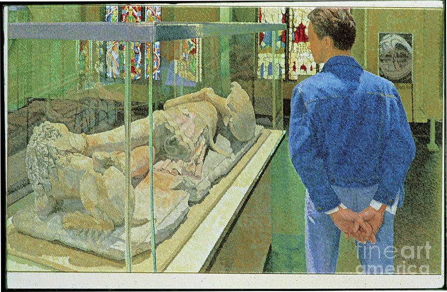 William Wilkins Painting - Effigy Of A Knight, 1982 by William Wilkins