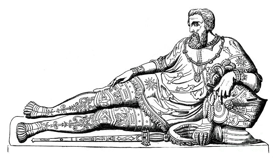 Effigy Of Philippe De Chabot, Admiral Drawing by Print Collector