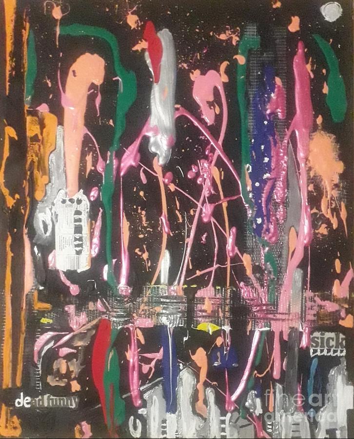 Abstract Painting - Effusion by Denise Morgan Abstract Painting - Effusion by Denise Morgan