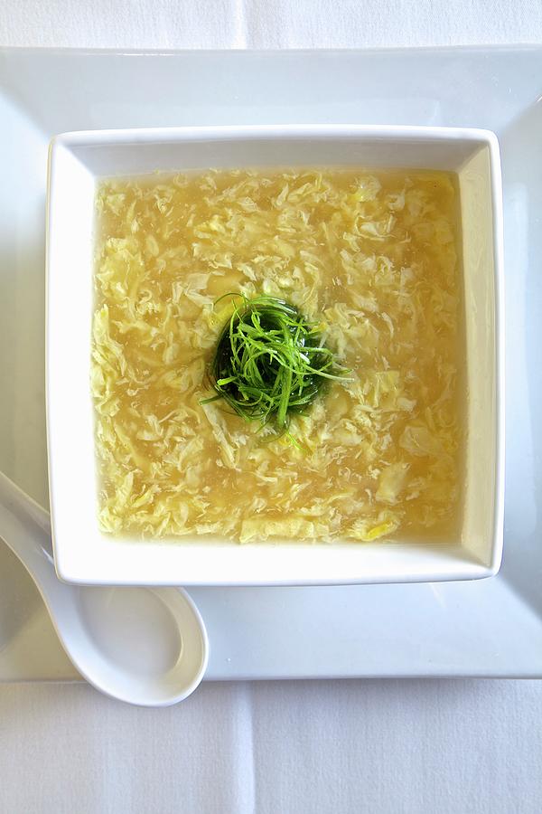 Egg Drop Soup From China Photograph by Andre Baranowski