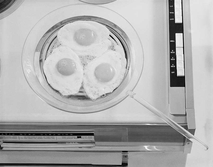 Egg Frying In Electric Hob, Close-up Photograph by Tom Kelley Archive