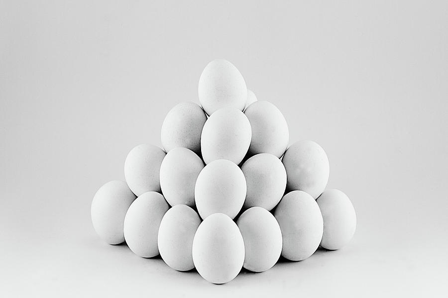 Egg Pyramid Photograph by Gert Lavsen Photography