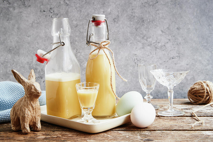Eggnog Made With Oranges And Tonka Beans For Easter Photograph by Brigitte Sporrer