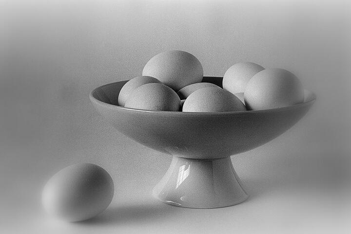 Eggs and Bowl Photograph by Allen Beatty