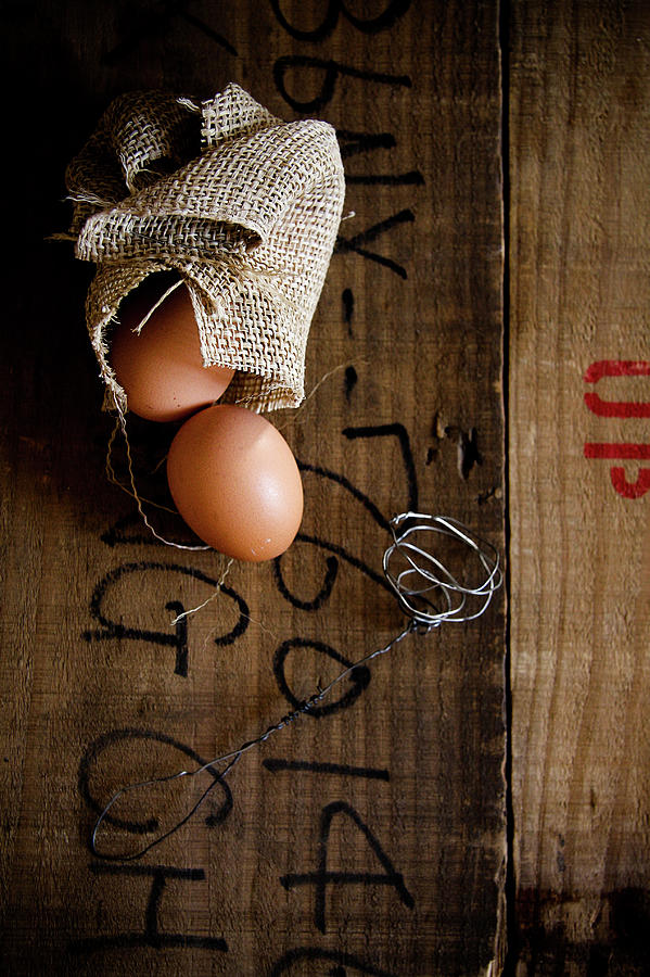 Eggs And Old Wood Photograph by 200