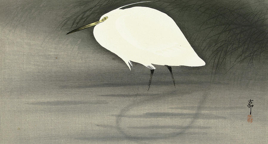 Ohara Koson Painting - Egret, 1930 by Ohara Koson