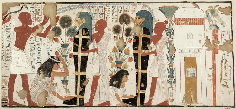 Egypt: Funeral Preparation Painting by Charles K. Wilkinson