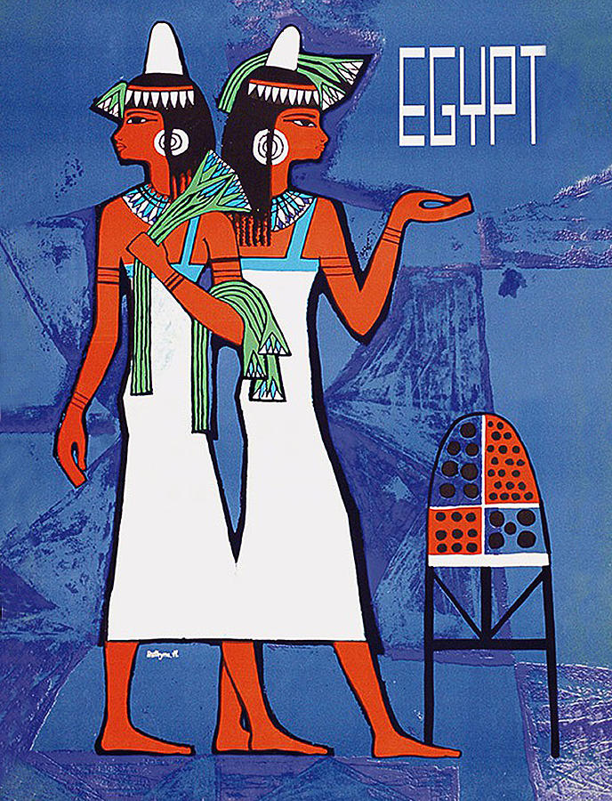 Vintage Digital Art - Egypt by Long Shot