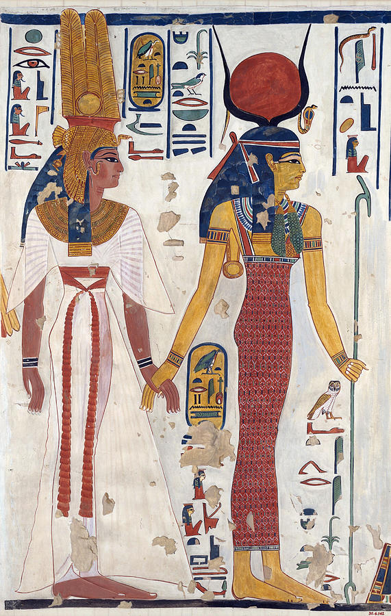 Nefertari And Isis Painting by Charles Wilkinson