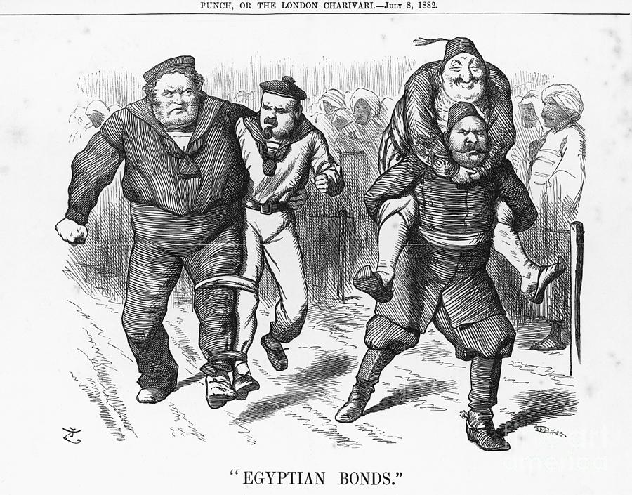 Egyptian Bonds, 1882. Artist Joseph Drawing by Print Collector