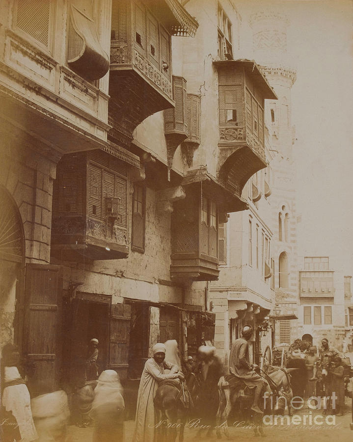 Egyptian Street Scene, 1893 Photograph by English Photographer - Fine ...