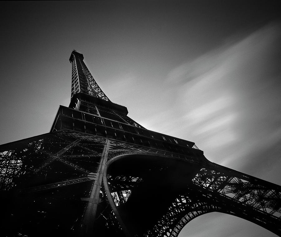 Black And White Photograph - Eiffel 1 by Moises Levy